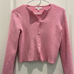BP Pink Ribbed Cardigan - Size XXS